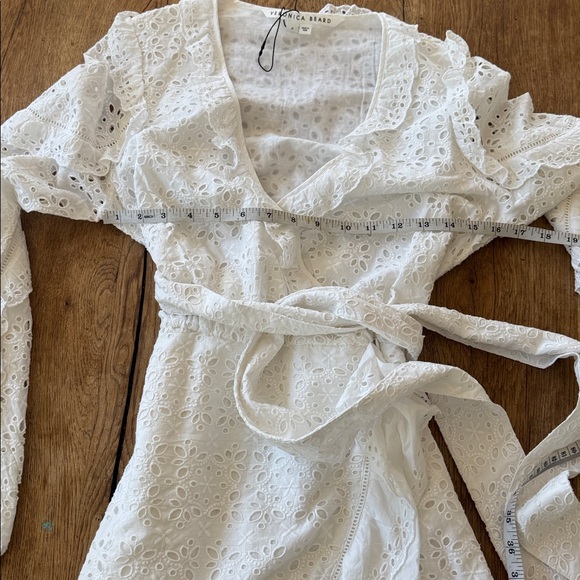 Veronica beard, Julia, white eyelet dress. 6 NEW WITHOUT TAGS - Picture 7 of 7